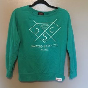 Diamond supply co light sweater medium